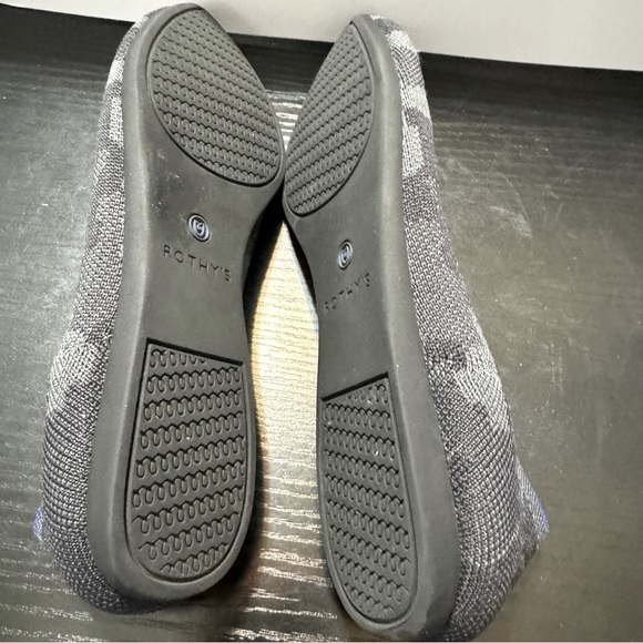 Rothy’s Retired The Point Gray Camo Pointed Toe Knit Ballet Flats - Picture 8 of 8